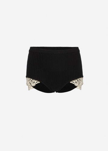 RE26 KNITWEAR 03 SHORTS BLACK