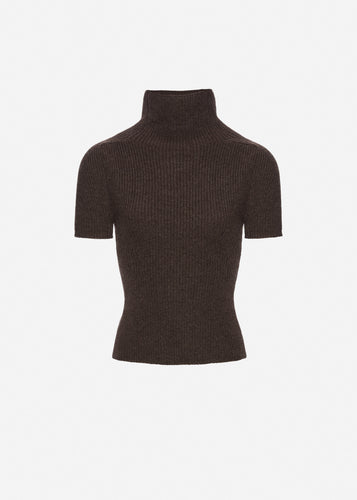 RE26 KNITWEAR 05 TOP BROWN