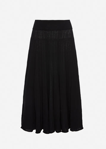 RE26 KNITWEAR 08 SKIRT BLACK