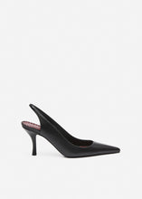 Load image into Gallery viewer, RE26 LOW SLINGBACK BLACK LEATHER
