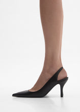 Load image into Gallery viewer, RE26 LOW SLINGBACK BLACK LEATHER
