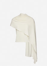Load image into Gallery viewer, Fitted t-shirt with scarf in cream
