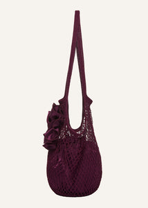 Medium Devana bag in aubergine