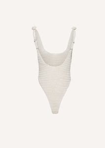 SS24 CROCHET 04 BODYSUIT BEIGE