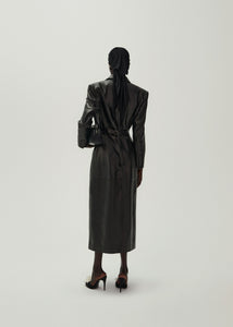 SS24 LEATHER 03 COAT BLACK