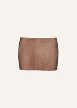 Load image into Gallery viewer, SS24 LEATHER 04 SKIRT BROWN
