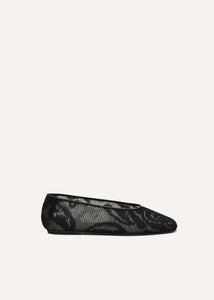 SS25 BALLET FLATS KNIT BLACK