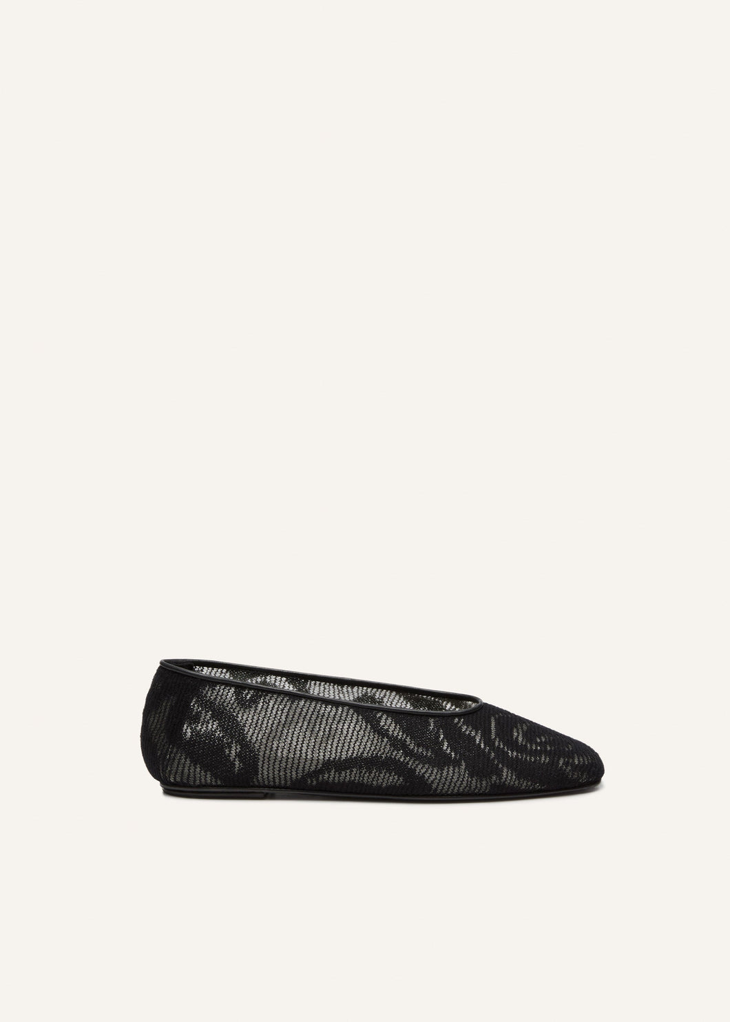 SS25 BALLET FLATS KNIT BLACK