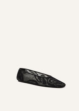 Load image into Gallery viewer, SS25 BALLET FLATS KNIT BLACK
