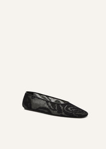 SS25 BALLET FLATS KNIT BLACK