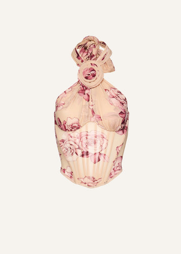 SS25 BLOUSE 06 BEIGE PRINT