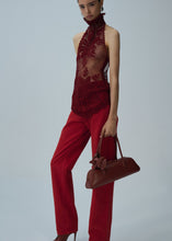 Load image into Gallery viewer, SS25 CROCHET 02 TOP BORDEAUX
