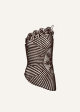 Load image into Gallery viewer, SS25 CROCHET 04 TOP BROWN
