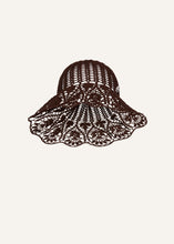 Load image into Gallery viewer, SS25 CROCHET 05 HAT BROWN
