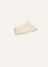 Load image into Gallery viewer, SS25 CROCHET 07 HAT CREAM
