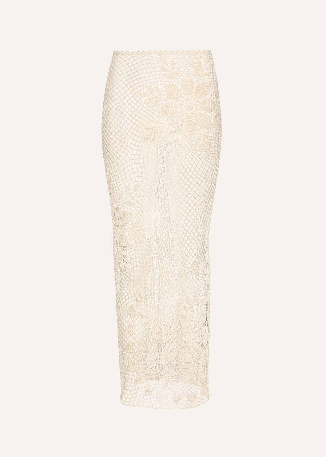 SS25 CROCHET 09 SKIRT CREAM