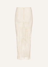Load image into Gallery viewer, SS25 CROCHET 09 SKIRT CREAM
