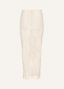 SS25 CROCHET 09 SKIRT CREAM