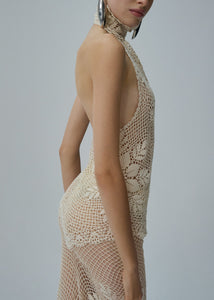 SS25 CROCHET 09 SKIRT CREAM