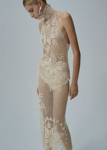 SS25 CROCHET 09 SKIRT CREAM