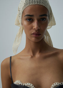 SS25 CROCHET 10 SCARF CREAM