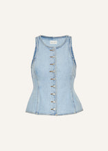 Load image into Gallery viewer, SS25 DENIM 01 VEST LIGHT BLUE
