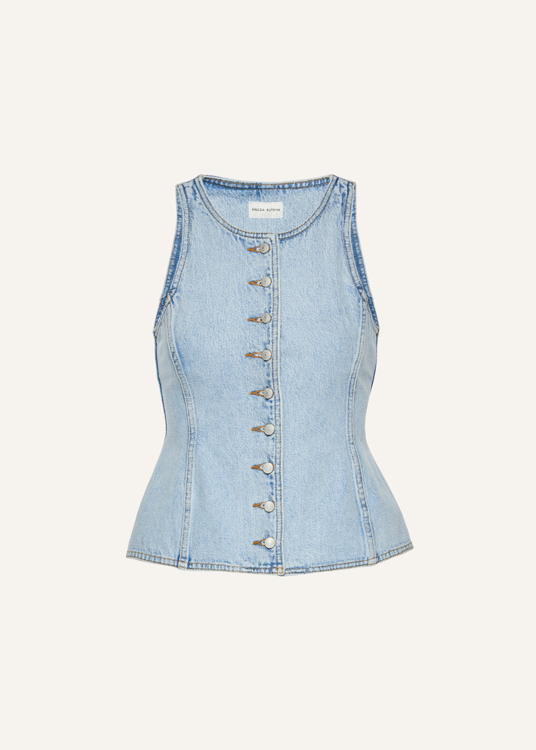 SS25 DENIM 01 VEST LIGHT BLUE