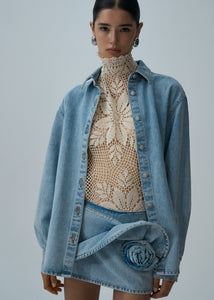 SS25 DENIM 02 SKIRT LIGHT BLUE