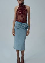 Load image into Gallery viewer, SS25 DENIM 03 SKIRT LIGHT BLUE
