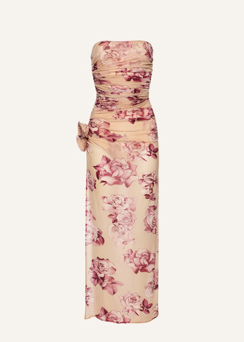 SS25 DRESS 12 BEIGE PRINT