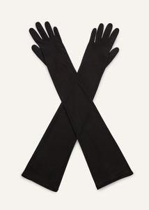 Mesh gloves in black