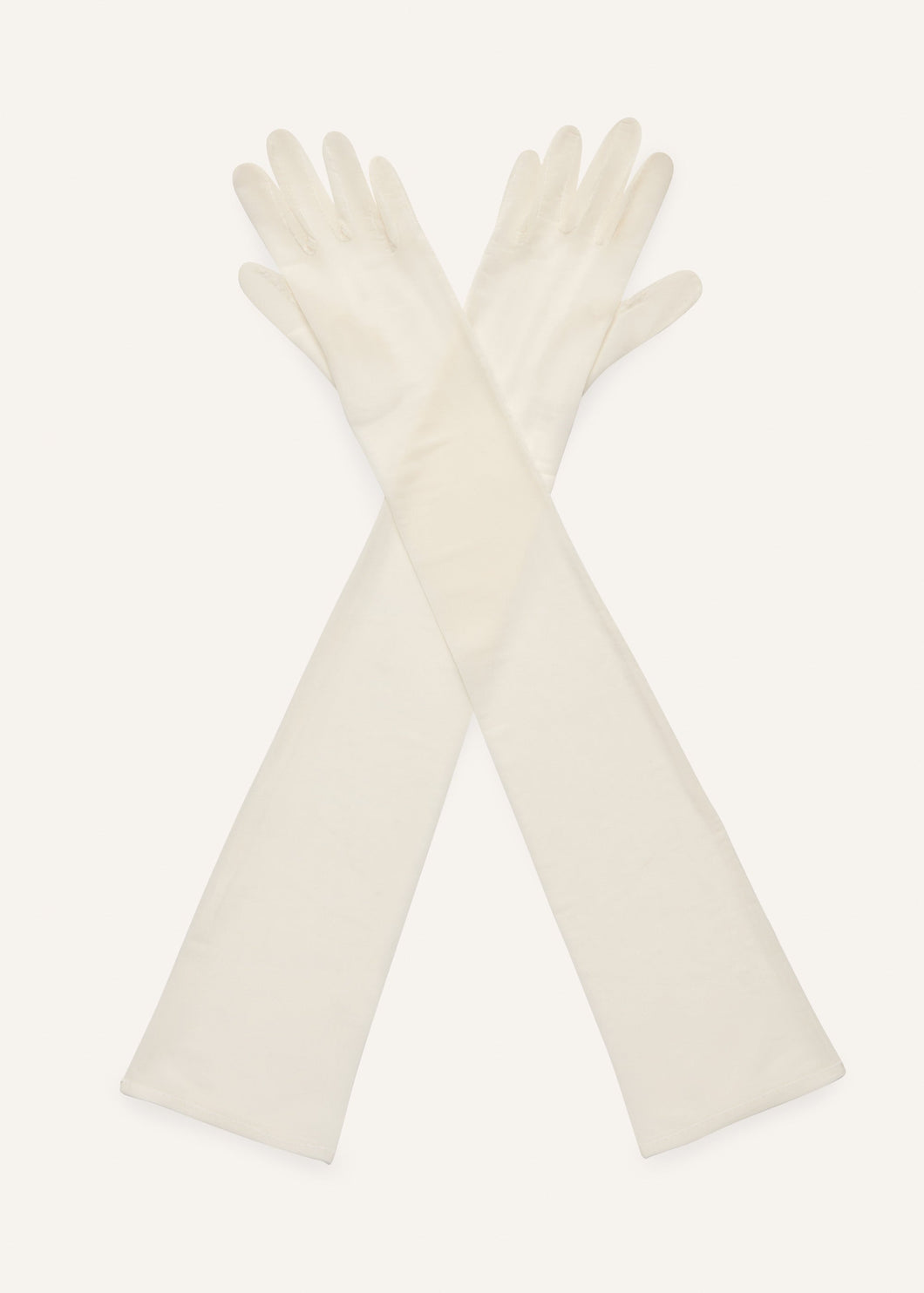 Mesh gloves in white