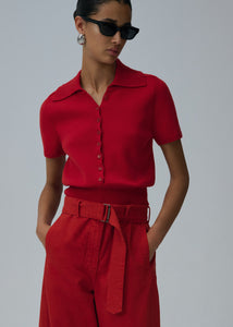 SS25 KNITWEAR 13 SWEATER RED