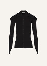 Load image into Gallery viewer, SS25 KNITWEAR 14 CARDIGAN BLACK
