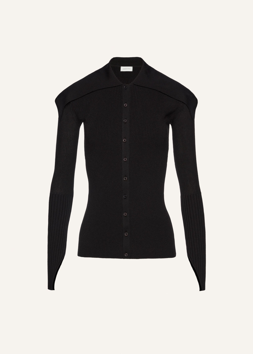 SS25 KNITWEAR 14 CARDIGAN BLACK