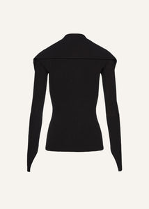 SS25 KNITWEAR 14 CARDIGAN BLACK