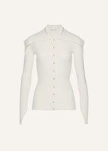 Load image into Gallery viewer, SS25 KNITWEAR 14 CARDIGAN WHITE
