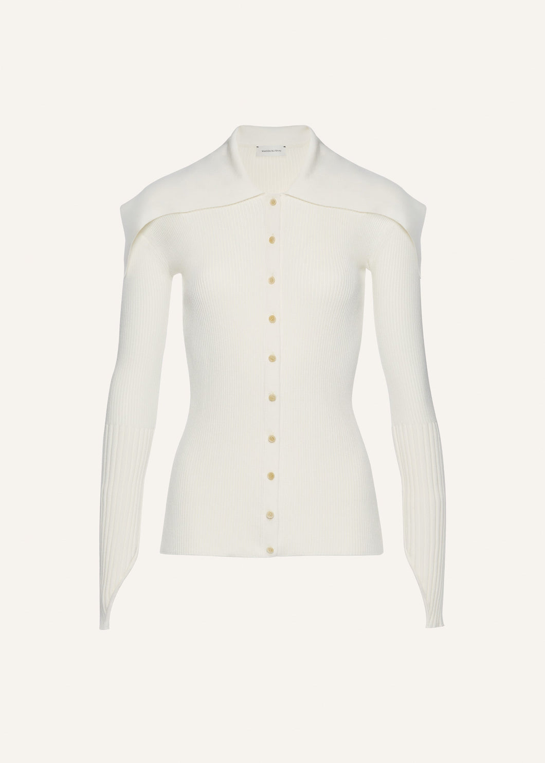SS25 KNITWEAR 14 CARDIGAN WHITE