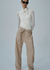 SS25 KNITWEAR 14 CARDIGAN WHITE