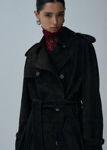 Load image into Gallery viewer, SS25 LEATHER 02 COAT BROWN SUEDE

