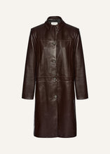 Load image into Gallery viewer, SS25 LEATHER 09 COAT BROWN
