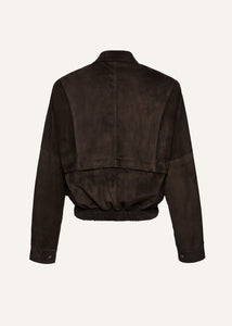 SS25 LEATHER 10 JACKET BROWN SUEDE