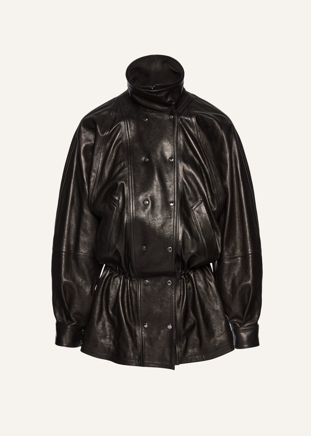 SS25 LEATHER 13 JACKET BLACK