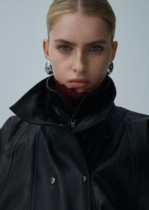 SS25 LEATHER 13 JACKET BLACK
