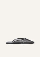 Load image into Gallery viewer, SS25 MULE FLATS BLACK
