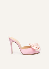Load image into Gallery viewer, SS25 PEEP TOE MULE SATIN PINK
