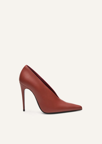 SS25 PUMPS LEATHER COGNAC