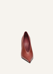 SS25 PUMPS LEATHER COGNAC