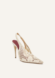 SS25 SLINGBACK CROCHET CREAM