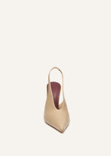 Load image into Gallery viewer, SS25 SLINGBACK LEATHER BEIGE
